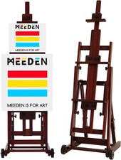 MEEDEN Multifunktionale Studio Staffelei, H-Frame Staffelei, Leinwände bis 196cm