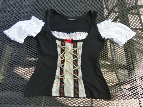 Damen dirndl top oberteil - top,