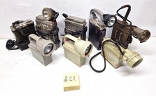 8 alte Bergbau Kopflampen