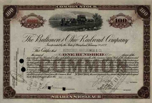 Baltimore ohio railroad 1902 - baltimore,