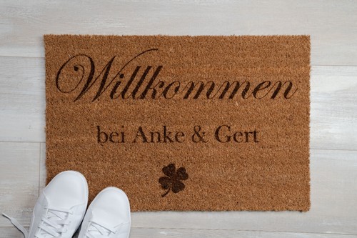 Kokos fußmatte personalisiert - kokos,