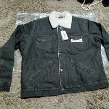 Wrangler Jeansjacke Sherpa Gr. 3XL Rockstar in Schwarz Jeans Original  ( 3 )