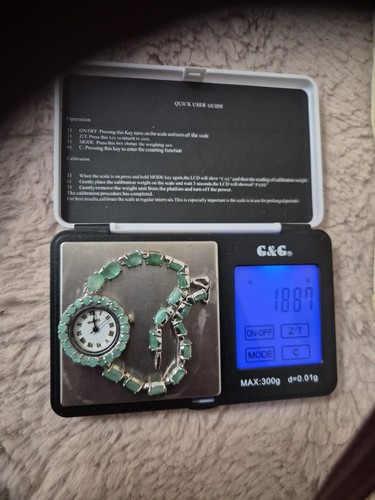 Vintage smaragd armbanduhr - ,