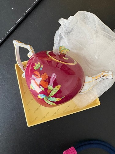 Herend teapot butterfly - teapot, w.