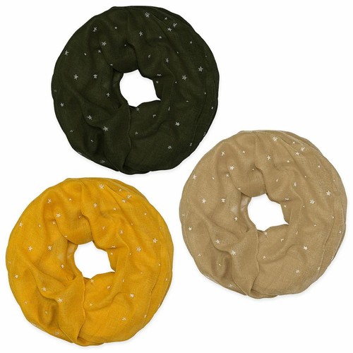 Loopschal kleine glitzersterne - loopschal,