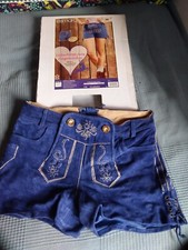 Esmara Kurze Lederhose Tracht Gr. 36 Blau