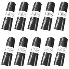 10x 10er Rolle Müllsäcke 240l Extra Stark 65my Schwarz Müllsack Reißfest Säcke