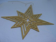 3D Weihnachtsstern 4 Sterne die sich gegenseitig drehen 6 - 20 cm Kunststoff