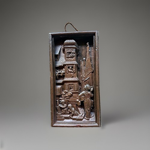 Vintage wachsrelief wandbild - vintage,