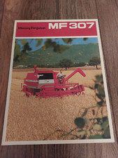 Original Prospekt Massey Ferguson MF 307 Mähdrescher Traktor Schlepper