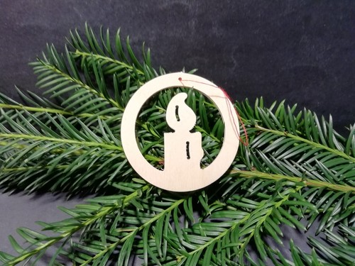 Christbaum anhänger holz - christbaum,