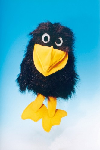 Handspielpuppe rabe 42 cm - ca.,