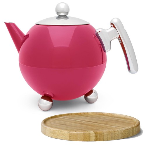 Edelstahl teekanne l pink - edelstahl,
