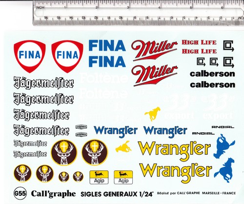 Decals abziehbild - 1:18-24, decals,