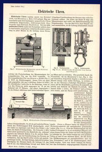 Elektrische uhren artikel v - uhren,