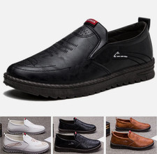 Herren Slipper Mokassins Schlupfschuhe Halbschuhe Comfort Schuhe Leder Schuhe DE