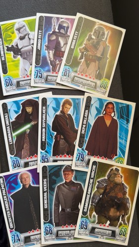 Star wars karten sammlung - star,