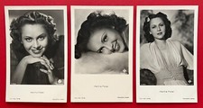 3 x Schauspieler Foto AK um 1935 HERTHA FEILER  ( 125780