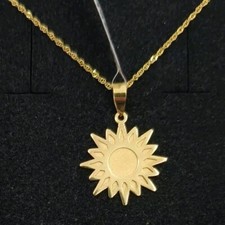 Anhänger Und Kette Aus 18K