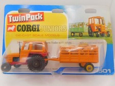 CORGI JUNIORS TWIN PACK * ZETOR 5511 & FARM TRAILER WITH CALVES * OVP * 1970
