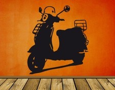 Wandtattoo Vespa LX Kinderzimmer Werkstatt Garage Sticker Motorroller wal118