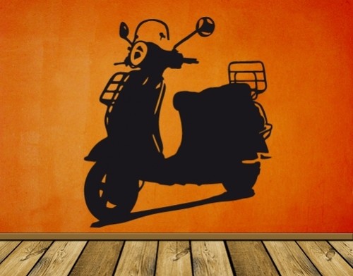 Wandtattoo vespa - wandtattoo, lx