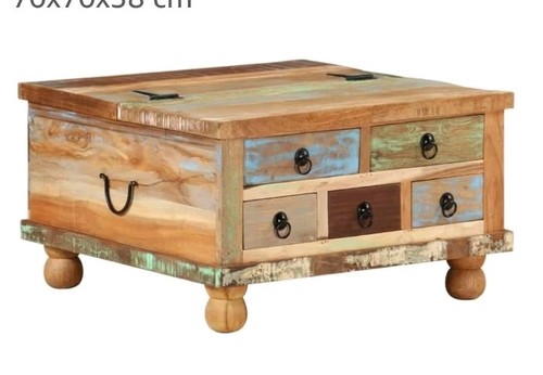 Couchtisch altholz sofatisch - altholz,