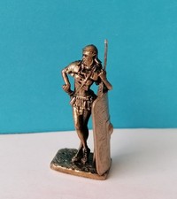 Kriegerin Römische Legionäre mit Pilum Metallfiguren aus Bronze circa 40 mm