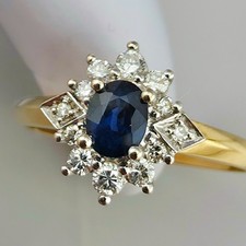 Saphir Brillant Ring Gold 585