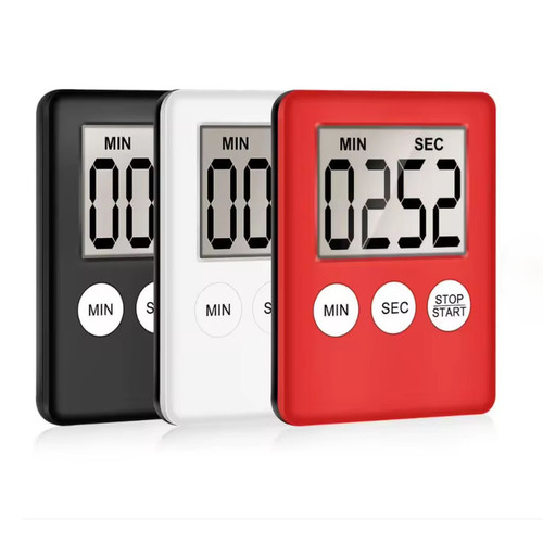 Digitaler timer rot - rot, weiß