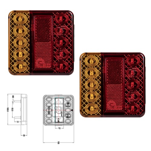 Stück led rückleuchten 12v - stück,