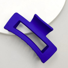 Vintage Haarspange Haarclip Haarklammer Haarspange blau matt Frisur Helfer