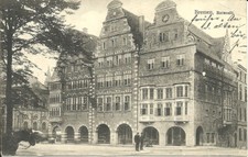 AK Bremen Weser - Ratscafé, Arkaden - 23.12.1912 gel. Maschinenstempel