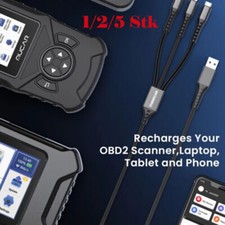 3 in 1 Auto-USB-Ladekabel-Datenkabel USB Typ-C Kabel Telefon Adapter 1/2/5 Stk
