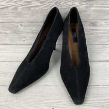 M&S schwarze Wildleder-Pumps