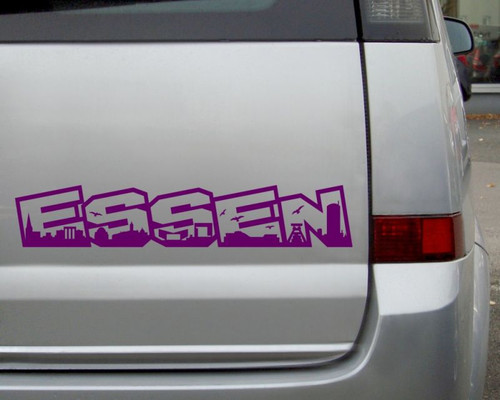 Autoaufkleber essen schriftzug - autoaufkleber,