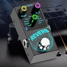 Gitarren-Reverb-Effektpedal, Reverb-Pedal mit 9 Modi, LED-Anzeige, True ,