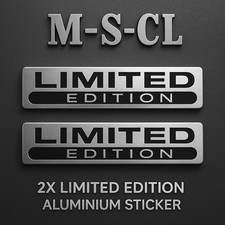 2X Limited Edition KFZ Aluminium Aufkleber Auto Sticker Logo Schriftzug Tuning