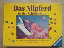 Das Nilpferd in der Achterbahn (gelber Karton)[Würfelspiel]. Achtung: Nic 208466