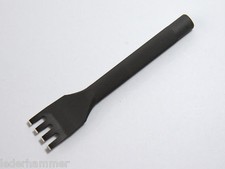 Schlageisen / Schlitzeisen für Flechtlöcher, 3 mm, 4 Zähne