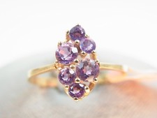 Schöner Amethyst Ring 333 GG  fein verziert sign. neu aus Juwelierauflösung