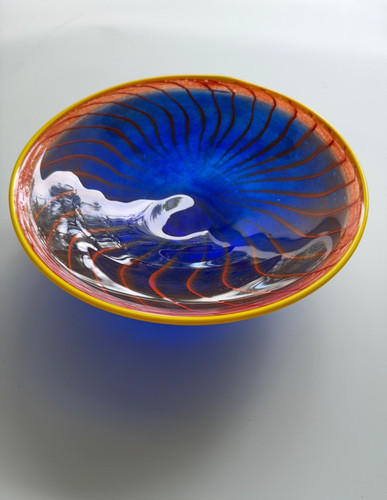 Kosta boda blue dish - blue, by