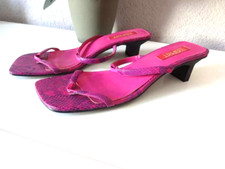 Damen Schuhe Damenschuhe Sandalen Pantoffel pink Kroko Stiletto G 41 von Esprit