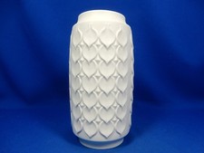 Lovely  70´s Pop Art Design KAISER relief porcelain vase 181 20 cm 