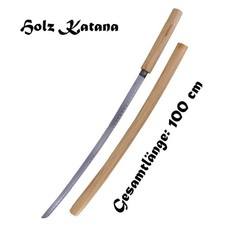 NEU Samurai Holz Katana Schwert 100cm groß für Cosplay Sammler Japan Fans LARP