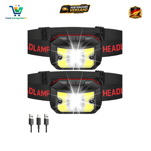 Usb stirnlampe led modi - usb,