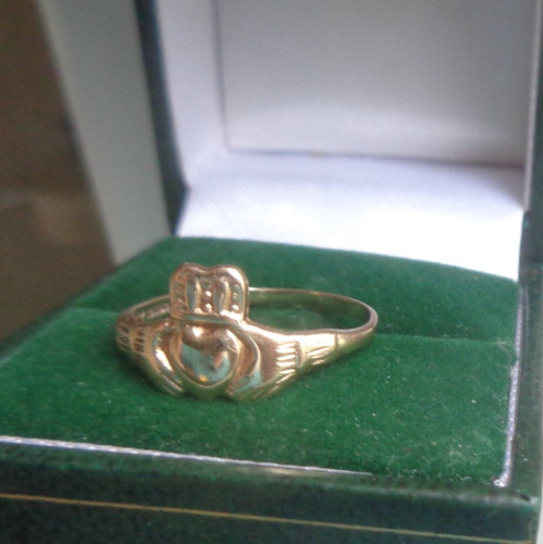 Irischer claddagh goldring - goldring, 9