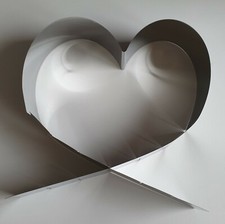 Fackelmann, Tortenring, Herzform, Edelstahl, ca.13,5-26cm, Neu, OVP   UVP 15€