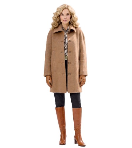 Mona woll mantel camel - mona, camel,