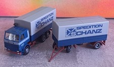 Herpa - SCANIA 112 E - SCHANZ Spedition - PritschePLane-Hz -  aus Sammlung